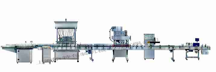 GZF-12L灌装线直列式装机、自动锁盖机、铝箔封口、贴标灌装线